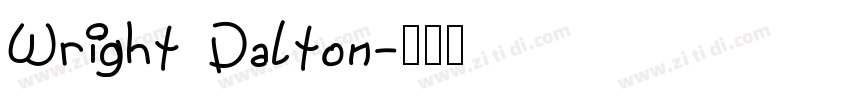Wright Dalton字体转换